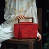 Hilo Xiangyun Bolsa de Boda China Nueva Roja Bolsa de Boda Cheongsam Estilo Chino Vestido de Brindis para Novia Bolso de Mano Vintage