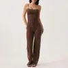 Conjunto de Ropa de Yoga Transfronterizo Ajustado Secado Rápido Bloque de Color Chaqueta de Manga Larga Conjunto de Pantalones Rectos Sueltos para Correr al Aire Libre Fitness