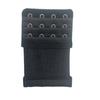 Hebilla de extensión de sujetador de acero inoxidable, elástica, de tres filas, pequeña, con cuatro botones, de 6,5 cm, para ropa interior, hebilla de extensión, hebilla de sujetador