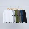 Sudadera unisex de alta gama transfronteriza marca Ston, color liso básico, cuello redondo, funcional, manga larga, estilo retro, corte holgado, micro-logo