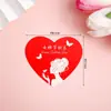 Celebridade da Internet Decoração de Bolo Dia da Mulher 38º Cartão Coração Feliz Dia da Mulher Decoração de Confeitaria Topper Inserção