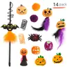 Se pueden ensamblar surtidos de juegos de accesorios de juguetes para gatos de Halloween y Navidad para proporcionar a los gatos entretenimiento autónomo y aliviar el aburrimiento, juguetes para mascotas al por mayor