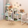 Mesa de computador, mesa de estudo, estante, mesa tudo-em-um, design simples, adequada para aluguéis, uso doméstico, mesa de estudo para estudantes, mesa de quarto, mesa fácil de montar, mesa de escritório