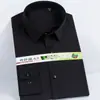 Camisas de Hombre de Gama Alta, Ropa para Hombres de Negocios, Camisa de Manga Larga Elástica de Fibra de Bambú, Ropa de Trabajo Profesional, Camisas Blancas, Logo Bordado al por Mayor