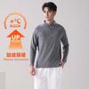 Jaqueta Esportiva Casual Masculina com Gola Alta e Meio Zíper para Outono e Inverno, Top Simples para Negócios, Camisa de Golfe, Comércio Exterior Transfronteiriço