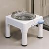 Taburete para sentarse sin agacharse Asiento Hemorroides Baño Medicinal Cubeta para sentarse Lavado Cubeta de PP Cubeta Lunar Postparto Lavado de Trasero Cubeta Transparente