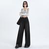 Jeans Retro Estilo Americano Naranja Pierna Ancha Cintura Alta Sueltos Adelgazantes Personalidad Tendencia de Moda Versátil Pantalón Falda de Suelo