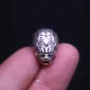 Plata de Ley S925 Cabeza de Dragón Conector de Tres Vías Cabeza de Buda Pixiu Qilin Rostro de Animal Estilo Tibetano Semilla de Bodhi Pulsera de 108 Cuentas Accesorio DIY