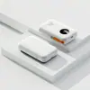 Power Bank Nuevo Modelo Transfronterizo con Cable Retráctil Integrado Carga Rápida 20000 mAh Fuente de Alimentación Móvil Pd22.5 Vatios Delgado y Compacto
