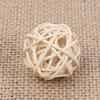 Bolinha de Rattan Natural 3cm/Cm Aromaterapia Planta Natural Bola Decorativa Feita à Mão Acessório Volátil Planta Verde Simulada
