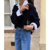 En stock sobre * ke Suéter de mujer Otoño de punto 2024 Chaqueta de principios de otoño Suéter de punto interior de color sólido para mujer