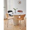 Silla Hormiga Silla en forma de 7 Silla Nórdica Simple para Comedor Silla Creativa Famosa en Internet Diseñador Hogar Medieval Silla de Comedor Silla con Respaldo