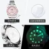 Patrocinio de Celebridad de la Marca de Relojes Laoli, Reloj de Cuarzo con Calendario Rolex Submariner Verde, Reloj Impermeable para Mujer