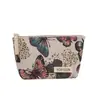 Bolsa de Maquiagem Estilo Ins Fresca e Simples Estampada, Bolsa de Armazenamento de Artigos de Higiene Pessoal Portátil de Grande Capacidade, Bolsa de Mão Lona para Estudantes Atacado