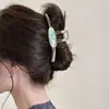 Pinza para el Cabello con Forma de Estrella de Mar, Concha y Perla Temática del Océano para Mujer, Ambiente de Vacaciones de Verano en la Costa, Pinza de Garra de Alta Gama, Pinza de Tiburón