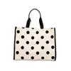 Bolsa de maquiagem com bolinhas da moda, bolsa tipo travesseiro versátil, bolsa de ombro/mão casual para o dia a dia, feminina