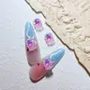 Nuevos Accesorios de Arte para Uñas de Dibujos Animados Serie Océano Colorido, Lindos Pendientes de Caballito de Mar y Estrella de Mar, Decoraciones de Resina para Uñas DIY
