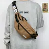 Bolsa de Peito para Homens e Mulheres, Bolsa de Ombro Simples da Moda Esportiva, Bolsa de Cintura Casual Estilo Japonês, Mochila Transversal Fashion de Rua