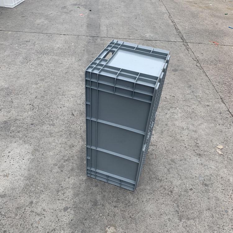 定做灰色EU4833欧标物流箱汽配塑胶箱常州工厂直