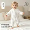 Ropa de otoño para bebé, mameluco infantil Clase A, 100% algodón, capa base sin costuras, estampado de dibujos animados, mameluco unisex para bebé