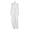 Amazon Street Fashion Nuevo Diseño Elegante Top Camisola y Pantalones de Pierna Ancha Conjunto de Dos Piezas 2026 Atuendo Holgado para Mujer