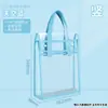 Bolsa de mão reforçada bolsa para documentos A4 transparente à prova d'água durável para estudante provas de exame material de estudo armazenamento de trabalhos de casa