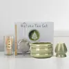 Tazón de matcha de cerámica transfronterizo con pico, batidor de té estilo japonés, cepillo de matcha de bambú, juego de ceremonia de té de la dinastía Song, juego de 100 piezas en una caja