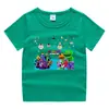 2023 nueva ropa infantil, camiseta de manga corta de verano para niños, camisa de algodón para niños y niñas, camiseta de media manga para bebés, top para niños