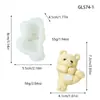 Molde de silicona con diseño de animal de dibujos animados de moda para cubitos de hielo, mousse y gelatina en estilo chino
