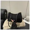 Bolsa Baguete Texturizada Elegante de Cor Sólida Grande Capacidade Retro Nova Moda Outono e Inverno 2025 Bolsa de Ombro Único para Ombro/Axila para Mulheres