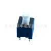 Interruptor de Botão Composto Selado Autotravante Prata 8,5-6 Pinos 8,5*8,5 Preto Plug Direto 6 Pinos Cabeça de Botão Branca