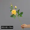 Flor de simulação rosa de toque real flor artificial de alta qualidade 3 cabeças toque úmido hidratante decoração de hotel para casa atacado de comércio exterior transfronteiriço