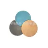 Posavasos Redondo Retro Aislante de 3 mm Color Puro Cuero Antideslizante Impermeable No Lavable Resistente al Aceite Posavasos Aislante para Café