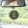 Colgante de árbol redondo para colgar en la mochila, colgante para coche, decoración del hogar, arte, colgante para coche, nuevo éxito de ventas transfronterizo