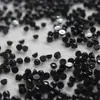 En stock venta al por mayor anillo de ágata negra calcedonia plano redondo liso 3MM Joyería hecha a mano DIY incrustada con piedra desnuda