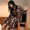 Camisón Pijama de Mujer Primavera y Otoño Algodón Manga Larga Otoño 2025 Nuevo Otoño e Invierno Camisa Fina Cárdigan Largo Ropa de Casa