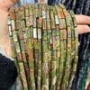 4 * 13mm contas longas pedra natural cristal ágata contas em forma quadrada joias de miçangas DIY