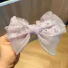 Internet-famoso Princesa Pequena Fita Bow Hairpin Crianças Menina Hanfu Purple Hairpin Acessórios de cabelo das meninas
