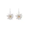 Pendientes de Flor de Magnolia Tifanke Elegantes Simples Coreanos Europeos y Americanos Retro Franceses Nicho Estilo Chino