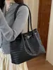 Bolso de Mano Tejido Texturizado Retro para Mujer 2026 Nueva Moda Bolso de Hombro para el Trabajo Otoño Invierno Gran Capacidad Bolso de Hombro Único