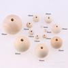 Accesorios de Joyería DIY 4-50mm Cuentas Redondas de Madera de Loto Color Madera Cuentas Sueltas de Madera Cuentas de Madera Ensartadas Vendidas por Libra