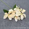 6 Cabezas de Orquídea de Llama Flores Artificiales, Líneas de Lirio, Flores Decorativas, Arreglos Florales, Arreglos Florales de Pared de Flores, Decoración de Hotel y Hogar Flores Artificiales