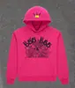 Sudadera con capucha de forro polar grueso de peso pesado 450 g, original de ultramar, para hombre, con estampado de espuma de Araña Sp5Der