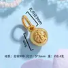 Prata Pura 999 Sino Dupla Face Banhado a Ouro Cabacinha Pingente Artesanal DIY Pingente de Pulseira Ornamento para Pendurar Brinco Joia Atacado