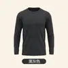 Camiseta Deportiva Ajustada de Manga Larga para Hombre, Transpirable, de Secado Rápido, Ropa para Correr, Entrenamiento y Fitness, Camiseta Interior para Hombre que Absorbe el Sudor