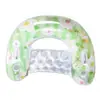 Transfronterizo en stock Celebridad de Internet Respaldo de Malla Hoja de Arce Sillón Reclinable Inflable Sofá de Agua Piscina para Adultos Fila Flotante Hojas Cama Flotante