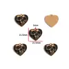 Accesorios para Joyería de Aleación con Goteo de Aceite DIY Colgantes de Mariposa Oscura Murciélago Pendientes Pendientes Pulsera Colgante W508