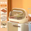 Caja de Almacenamiento para Biberones con Rejilla de Secado Estante de Almacenamiento con Tapa a Prueba de Polvo Herramientas para Suplementos de Comida para Bebés Tazones y Palillos Especiales Caja para Cubiertos