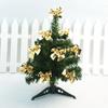 Colgante Decorativo Spot Árbol de Navidad 5cm Lazo Dorado Tela Lazo Pequeño Dorado de Tela Adornos Colgantes