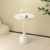 Elegante mesa auxiliar de hierro forjado, mesita de noche móvil, mesa de centro pequeña, diseño de alta gama, mesa pequeña creativa para uso doméstico, mesa de centro artística
